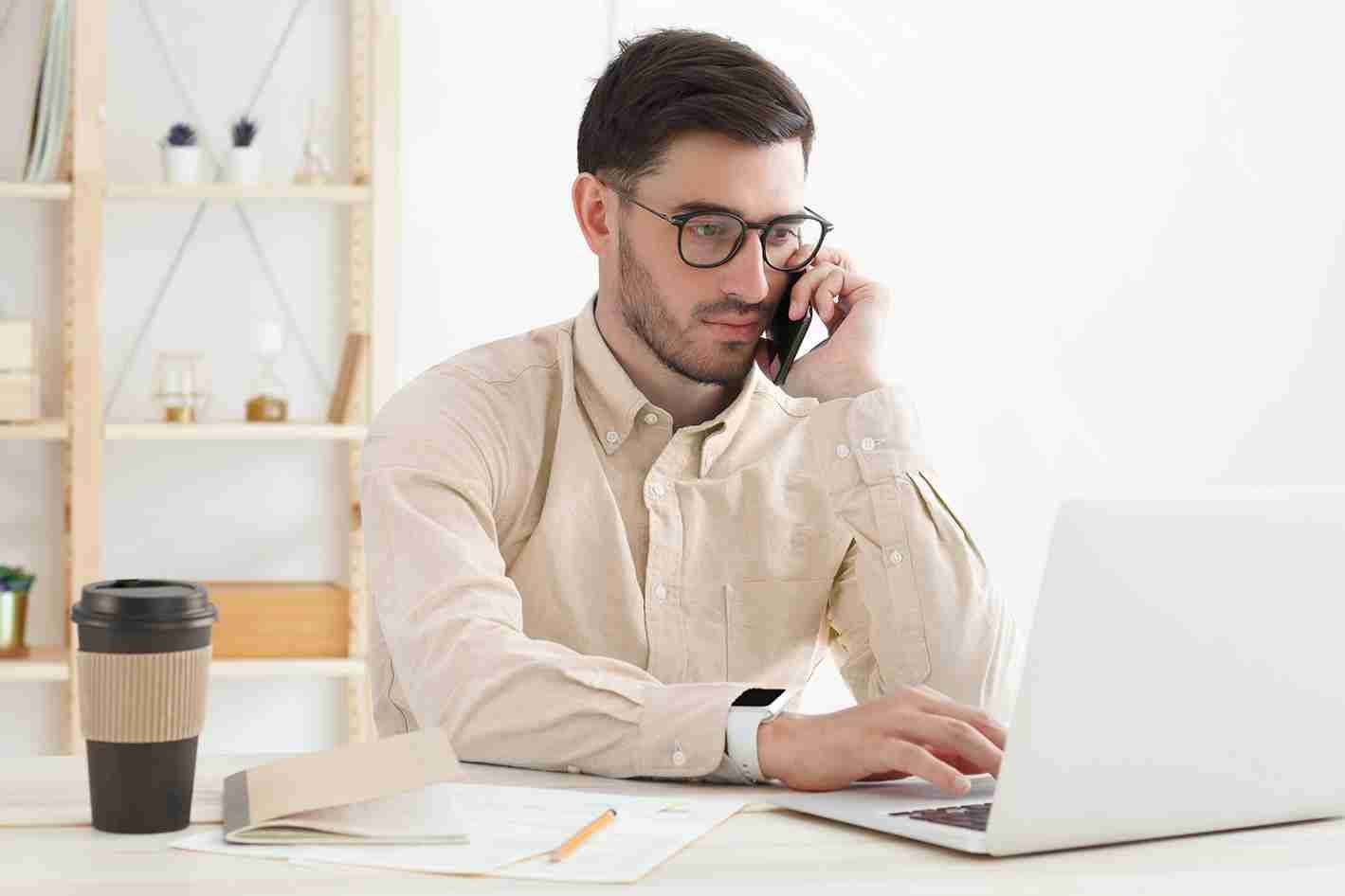 Business man work in office