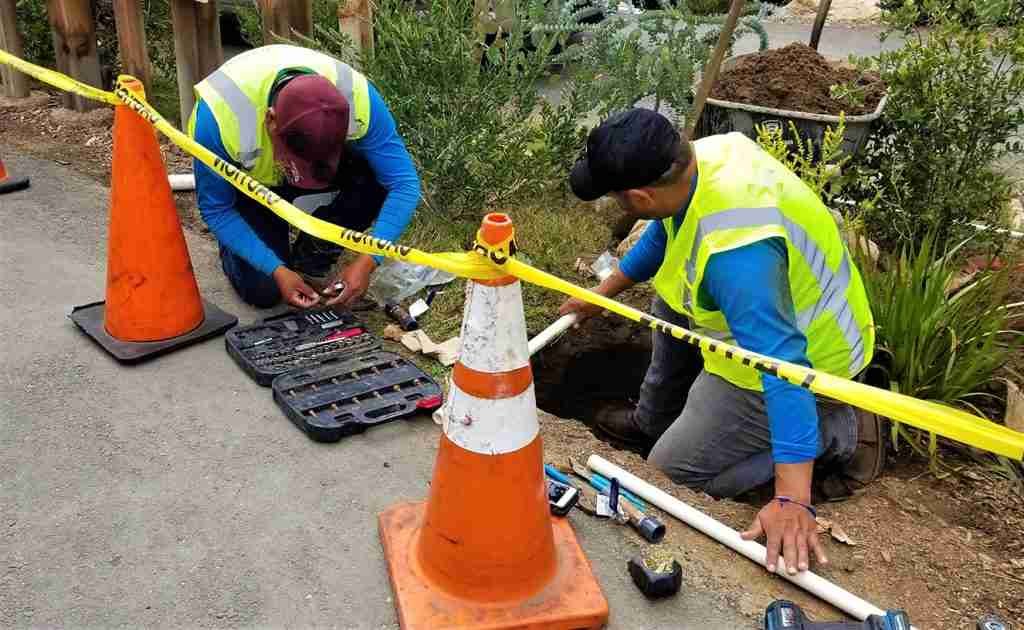 Plumbing on the road